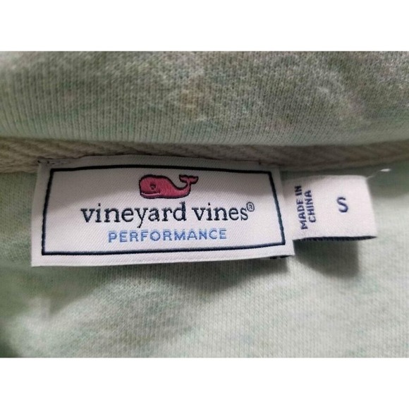 Vineyard Vines Performance Quilted Snap Shep Pullover Jacket Packable Hood S - Picture 6 of 11